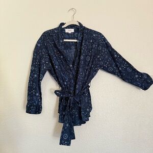 Xirena Melody Top Paisley Self-Tie Waist